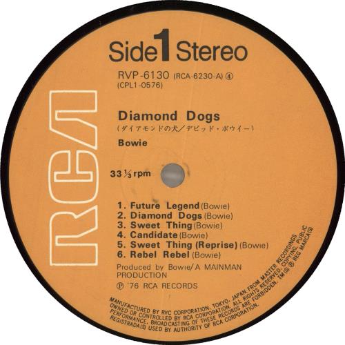 David Bowie Diamond Dogs Japanese vinyl LP album (LP record) (214835)